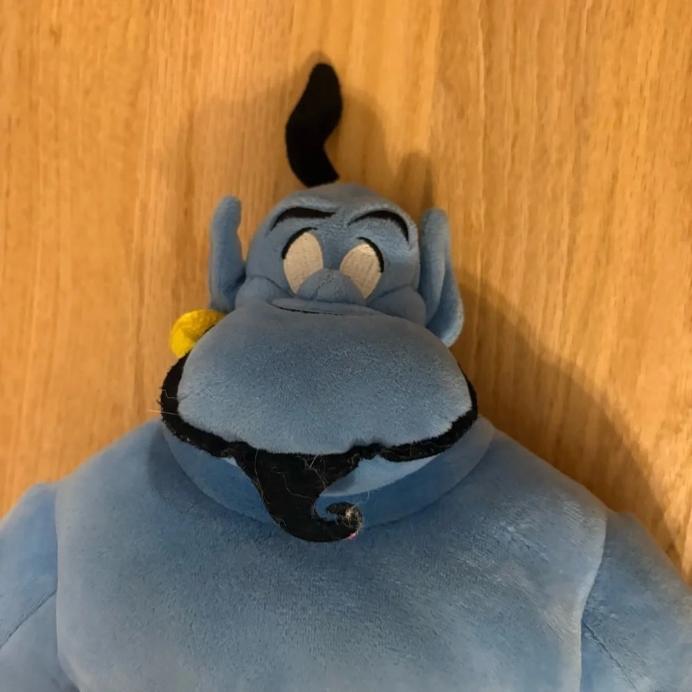 Disney Authentic Aladdin The Genie Embroidered Plush Toy Doll Large 21”